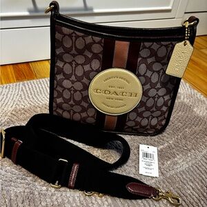 Coach Multi-Color Stripe Crossbody Bag